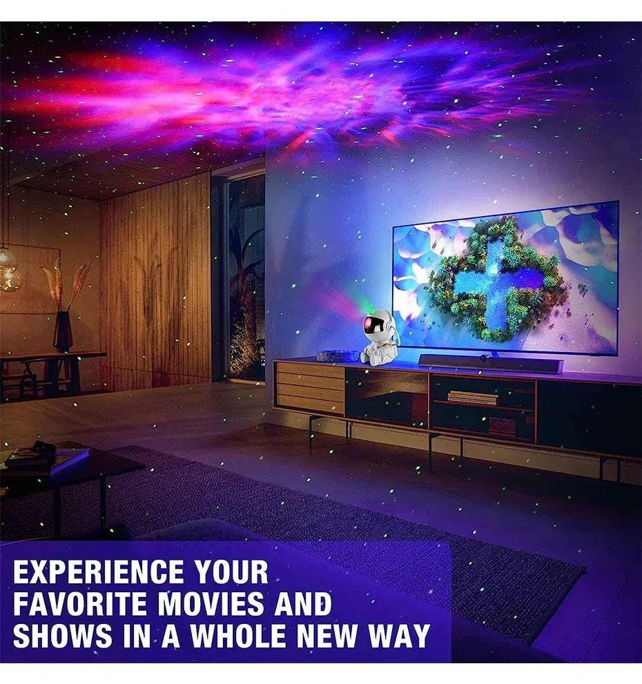 Star Projector Galaxy Night Light Astronaut Space Projector Starry Nebula Ceiling LED Lamp for Bedroom Home Decorative kids gift - Evallys.com