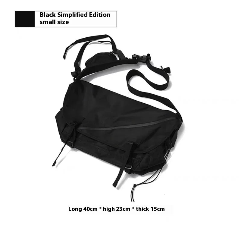 Causal Nylon Shoulder Man Bag Japanese Teenager School Laptop Sling Men's Bag Streetwear Travel Cross Bag Messenger Bags for Men - Evallys.com