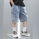 2 Year Clothes Boy Boys Denim Shorts Boys Straight Jeans Shorts Summer Casual Short With Pocket Pant - Evallys.com