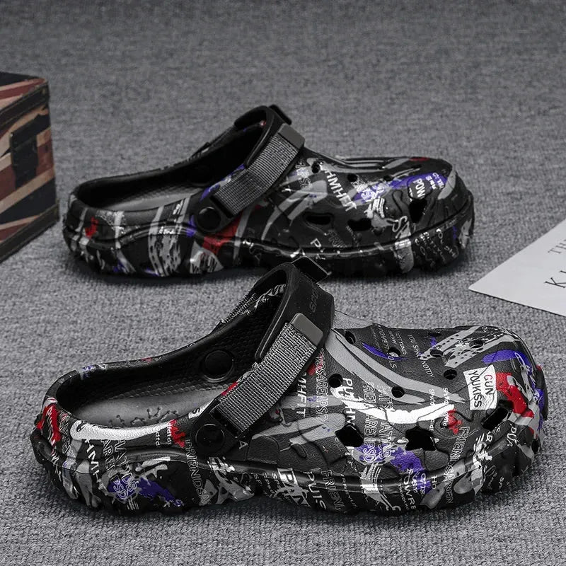 Men’s Plus Size Garden Clogs – Outdoor Beach Sandals & Water Shoes - Evallys.com