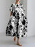 3D Printed Harajuku Dress – Women’s Mid-Calf Casual Party Wear - Evallys.com