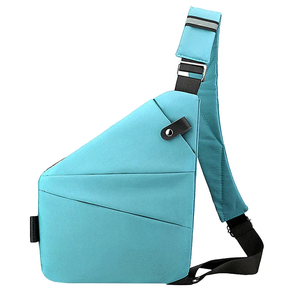 Mens Fashion Chest Bag Multifunctional Fanny Pack Adjustable Strap Simple Sling Bag Anti Theft Bag Ergonomic Waist Pack - Evallys.com