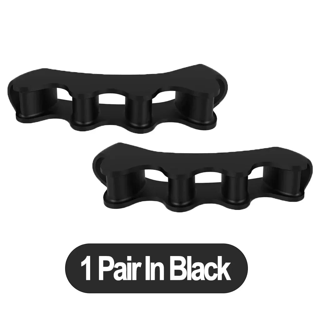 1 Pair Silicone Toe Separator, Bunion Corrector,Hammer Toe Corrector, Soft Silicone Material for Toe Separation Foot Care Tool - Evallys.com
