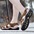 Men’s Genuine Leather Summer Sandals – Casual Outdoor Beach Shoes - Evallys.com