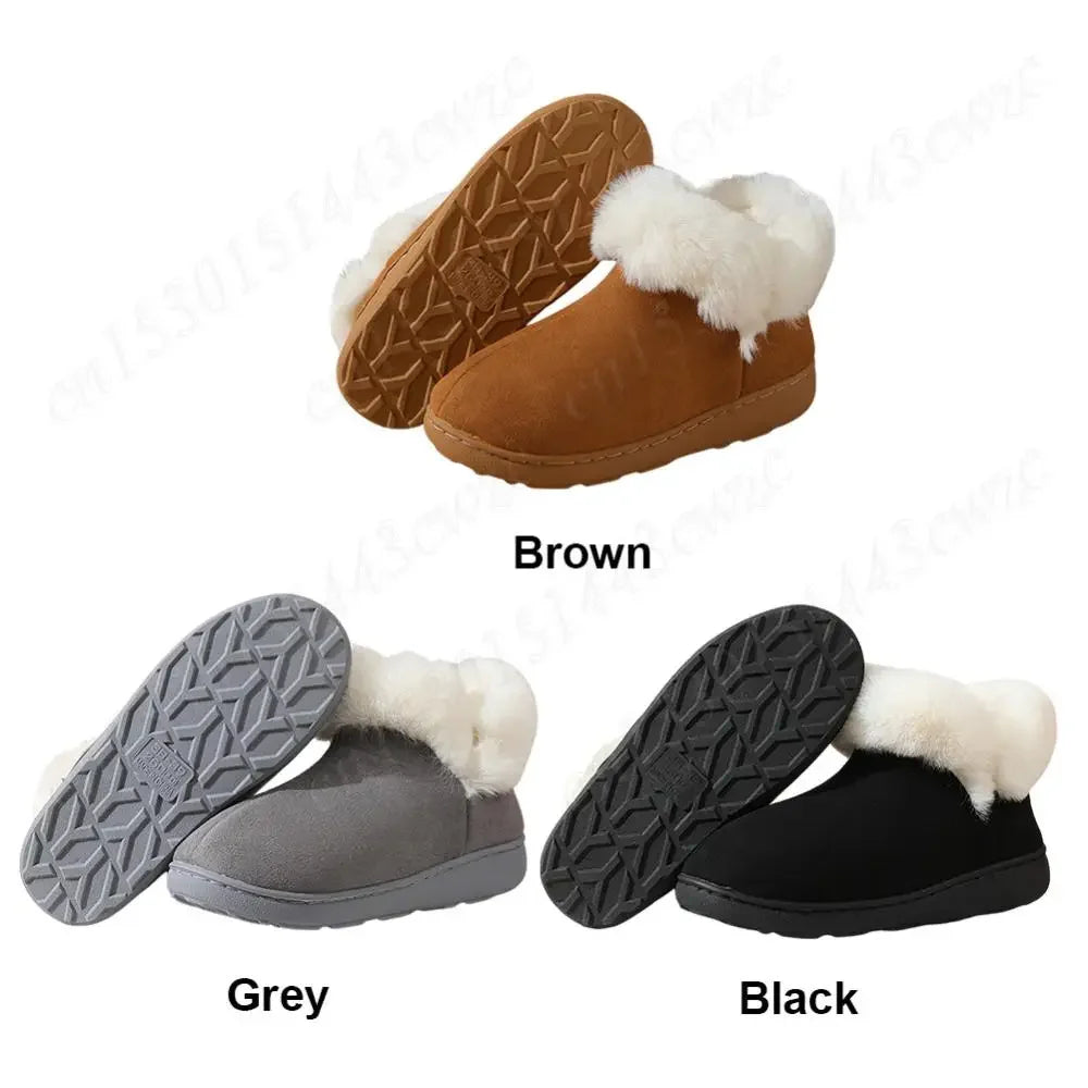 2024 New Women Snow Boots Casual Plush Warm Classic Thickened Cotton Shoes Classic Winter Thick-soled Women's Ankle Boots - Evallys.com