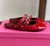 Women’s Spike Ballerina Flats – Genuine Leather Slip-On Punk Mules - Evallys.com