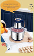 Electric Meat Grinders 5L Food Crusher Stainless Steel Multifunctional Vegetable Slicer Processor Chopper Kitchen Blenders - Evallys.com