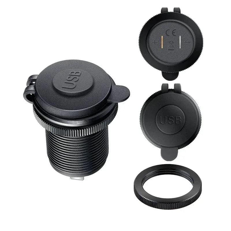 USB C Car Charger Socket DC Super Fast Charging QC3.0 & PD for 12V/24V Car Marine ATV type c port socket for Audi q5 a8 a1 a3 4 - Evallys.com
