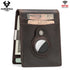 RFID Cowhide Leather Small Wallets AirTag high quality Man's Card Holders Short Wallets Money Clips Women - Evallys.com