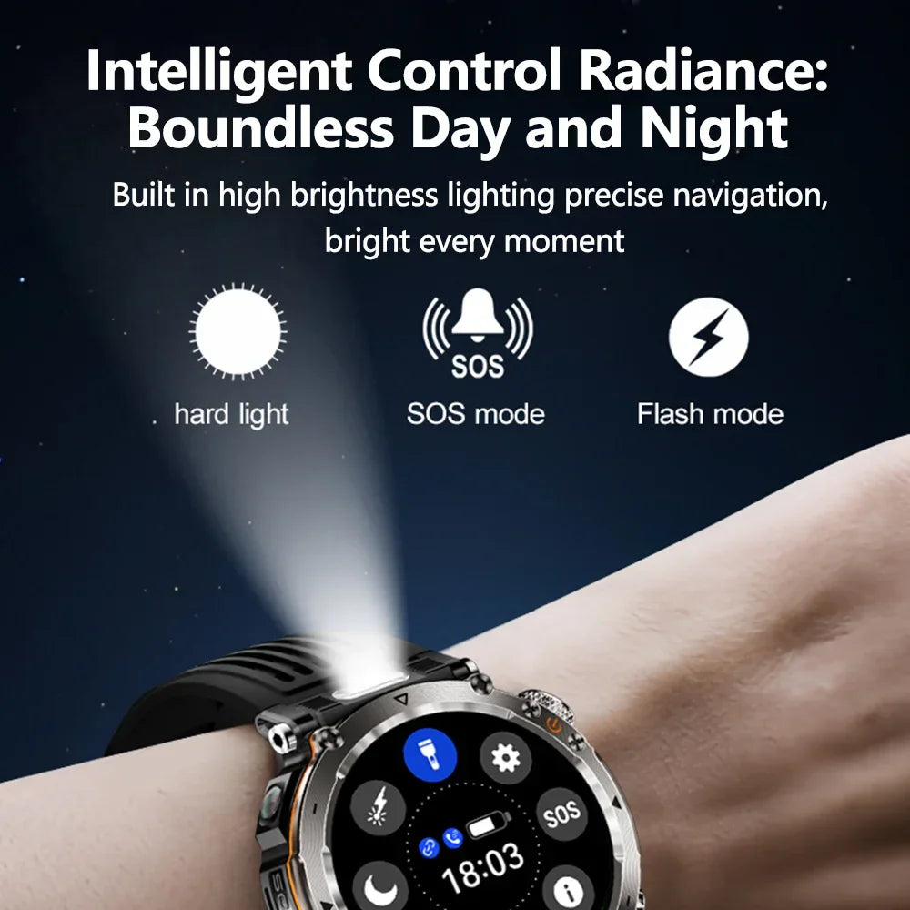 1.7-Inch Display 600mAh Large Battery Outdoor Smartwatch with Sport mode Heart Rate Bluetooth Call Smart Watch For Men 2025 NEW - Evallys.com
