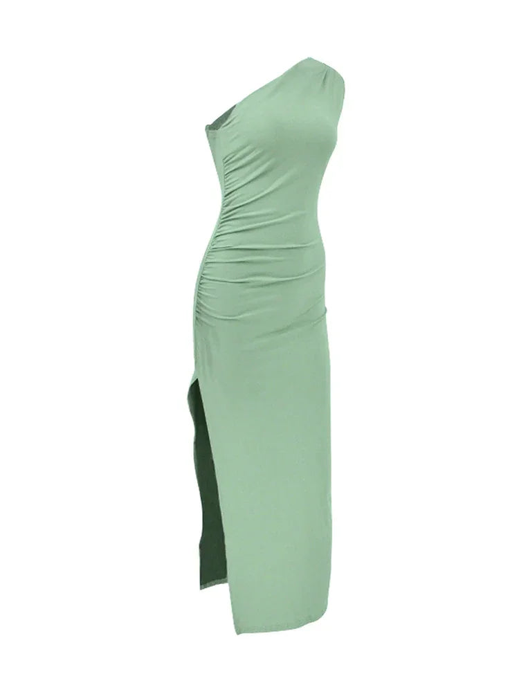 Sexy Split Maxi Dress for Women – Sleeveless Backless Club Dress - Evallys.com