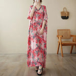 Bohemian Summer Maxi Dress – Vintage Loose Beach Streetwear - Evallys.com