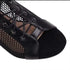 Women Mesh Sandals Breathable High Top Sandals Peep Toe Dance Shoes High Heel Summer Booties for Ballroom - Evallys.com