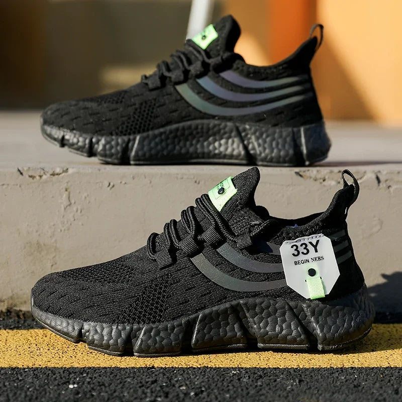 Men’s Lightweight Mesh Sneakers – Breathable Summer Running Shoes - Evallys.com