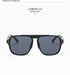 SORVINO Oversized Red Square Rivets Sunglasses Fashion Women Vintage Brand Designer Men Trendy Yellow Sun Glasses Shades UV400 - Evallys.com