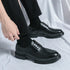 Mens Oxford White Leather Shoes Whole Luxury Formal Business Wedding Dress Shoes for men Thick bottom Casual Original Moccasins - Evallys.com