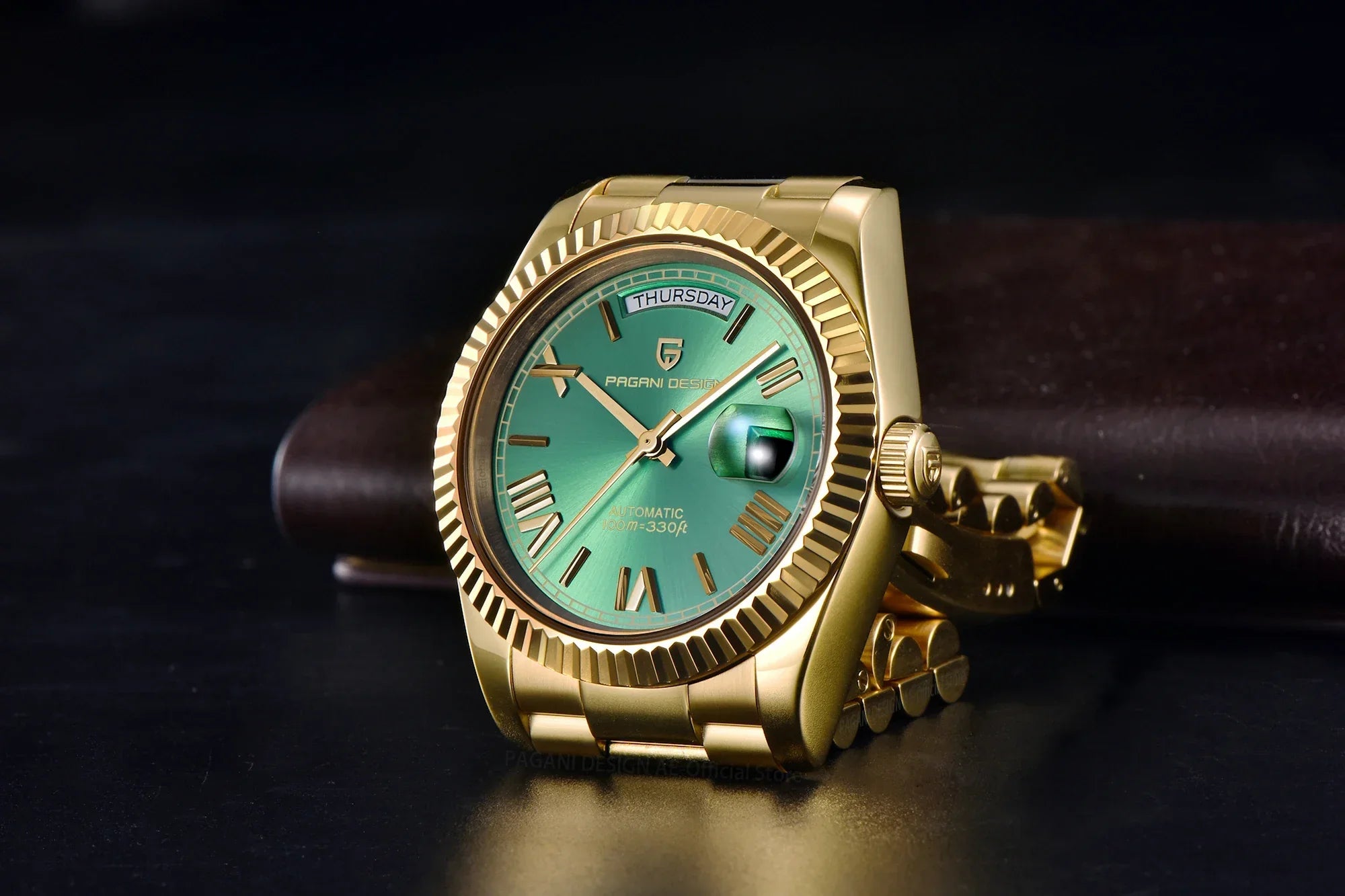 PAGANI DESIGN DD36 Gold Green V2 Men's Mechanical Watches Luxury Automatic Watch For Men 2024 New AR Sapphire glass Wrist watch - Evallys.com