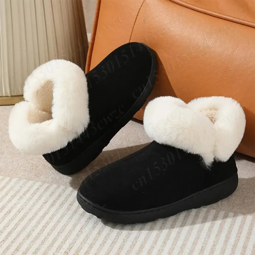 2024 New Women Snow Boots Casual Plush Warm Classic Thickened Cotton Shoes Classic Winter Thick-soled Women's Ankle Boots - Evallys.com