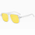 SORVINO Oversized Red Square Rivets Sunglasses Fashion Women Vintage Brand Designer Men Trendy Yellow Sun Glasses Shades UV400 - Evallys.com