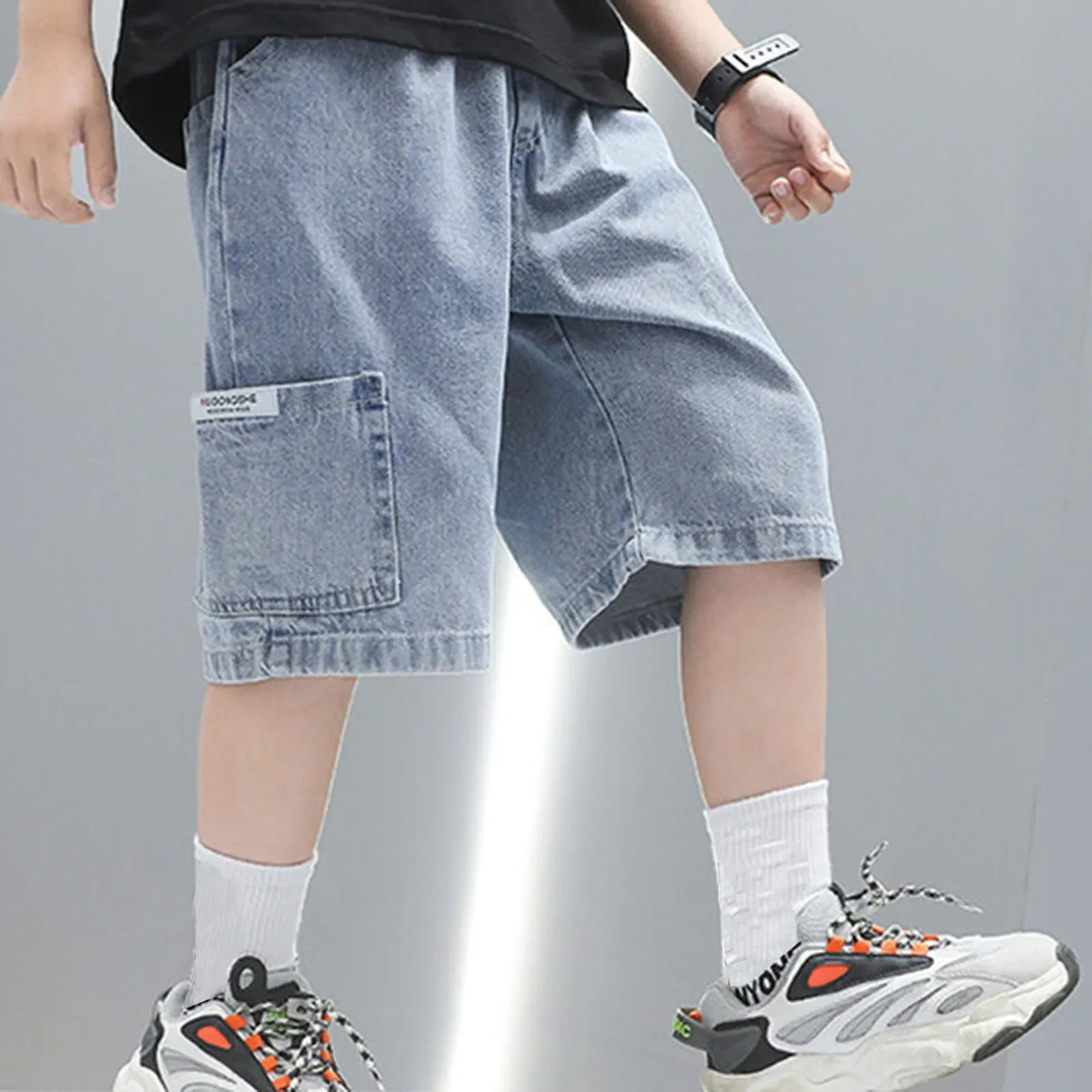 2 Year Clothes Boy Boys Denim Shorts Boys Straight Jeans Shorts Summer Casual Short With Pocket Pant - Evallys.com