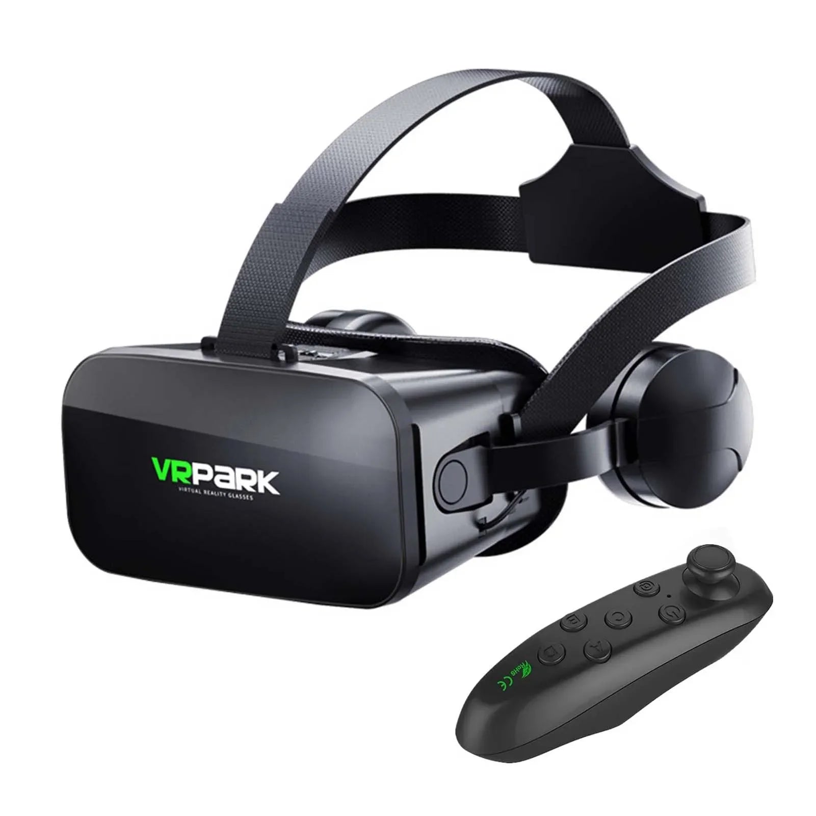Adjustable VR Glasses HiFi Headset Immersive 3D Virtual Reality Glasses For IOS Android PC With Wireless Handle Eye Protection - Evallys.com