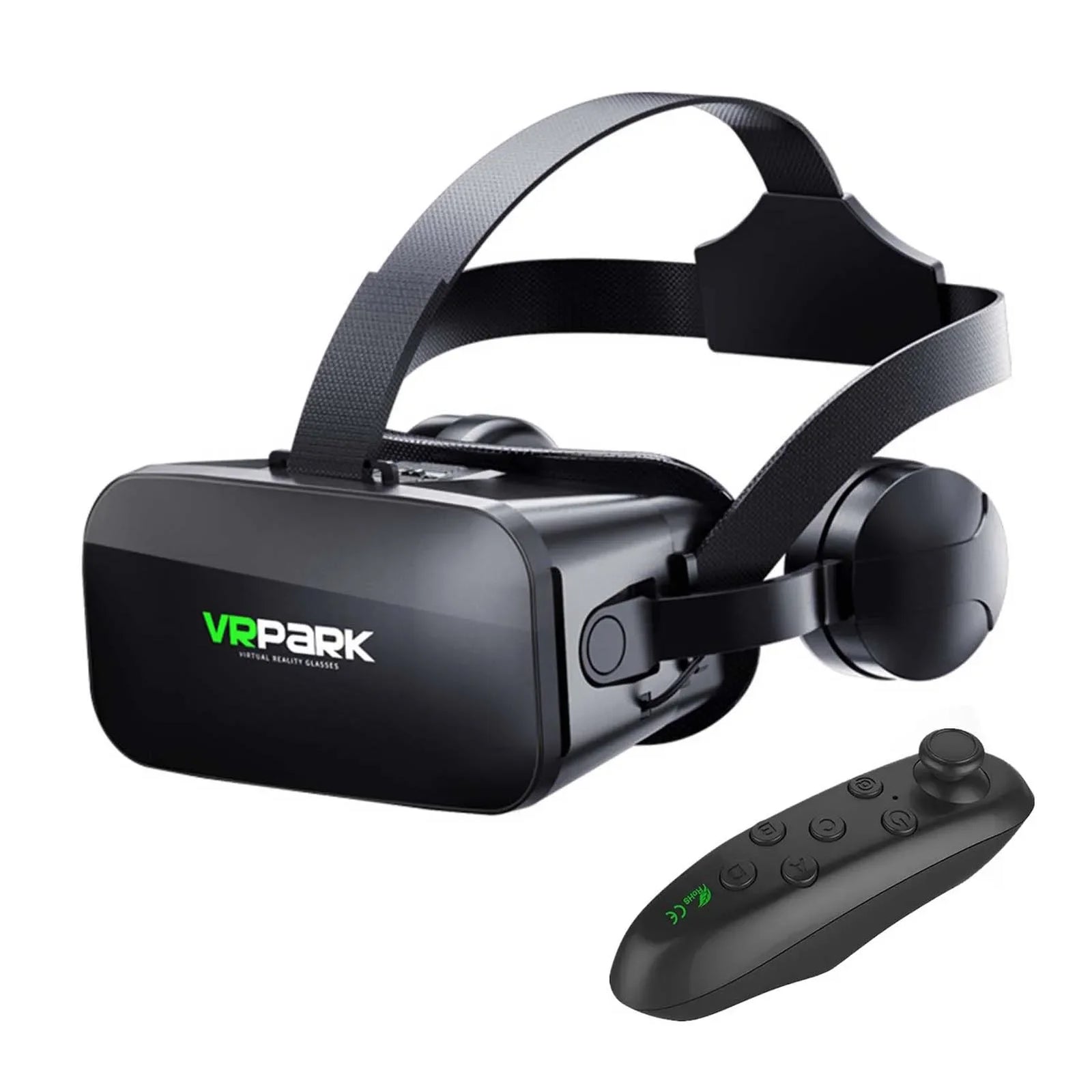 Adjustable VR Glasses HiFi Headset Immersive 3D Virtual Reality Glasses For IOS Android PC With Wireless Handle Eye Protection - Evallys.com