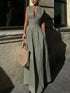 TRAF Sleeveless Bodycon Midi Dress – Elegant Summer Party Dress - Evallys.com