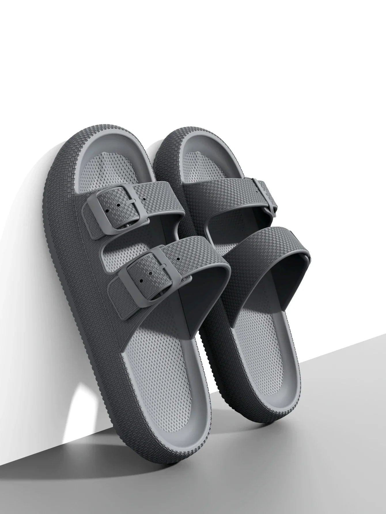 2025 Men’s Thick Sole Slippers – Non-Slip Shower & Indoor Sandals - Evallys.com