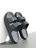 2025 Men’s Thick Sole Slippers – Non-Slip Shower & Indoor Sandals - Evallys.com
