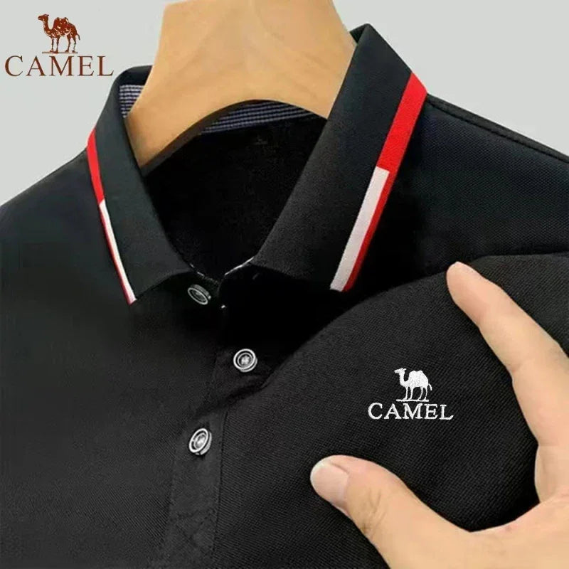 New Summer Brand Embroidered Polo Shirt for Men's High Quality Fashion Casual Comfortable and Breathable Short Sleeved T-shirt - Evallys.com