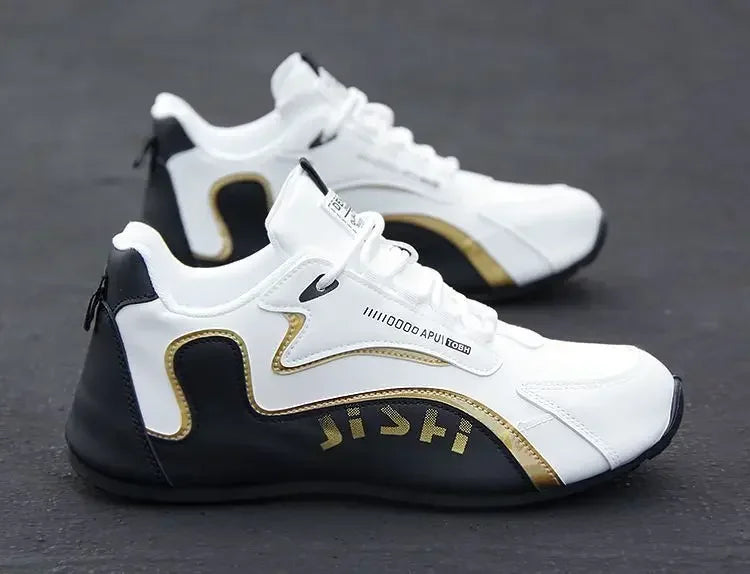 Men's PU Leather Waterproof Sneakers Casual Sports Shoes Men Lightweight Breathable Flat Non-slip Tenis Shoes Zapatillas Hombre - Evallys.com