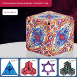 Variety Magnetic Cube Infinite Flip Deformation 3D Geometric Three-Dimensional Thinking Training Kids Educational Toy Boy - Evallys.com
