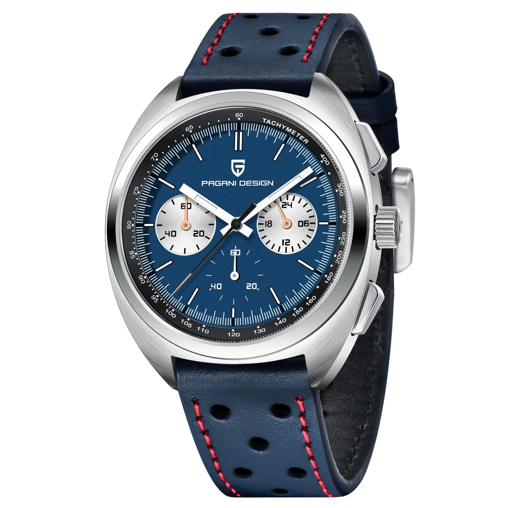 PAGANI DESIGN 2024 New Panda Dial Men Watches Luxury Quartz Watch For Men Japan VK63 Sport Chronograph Sapphire glass Wristwatch - Evallys.com