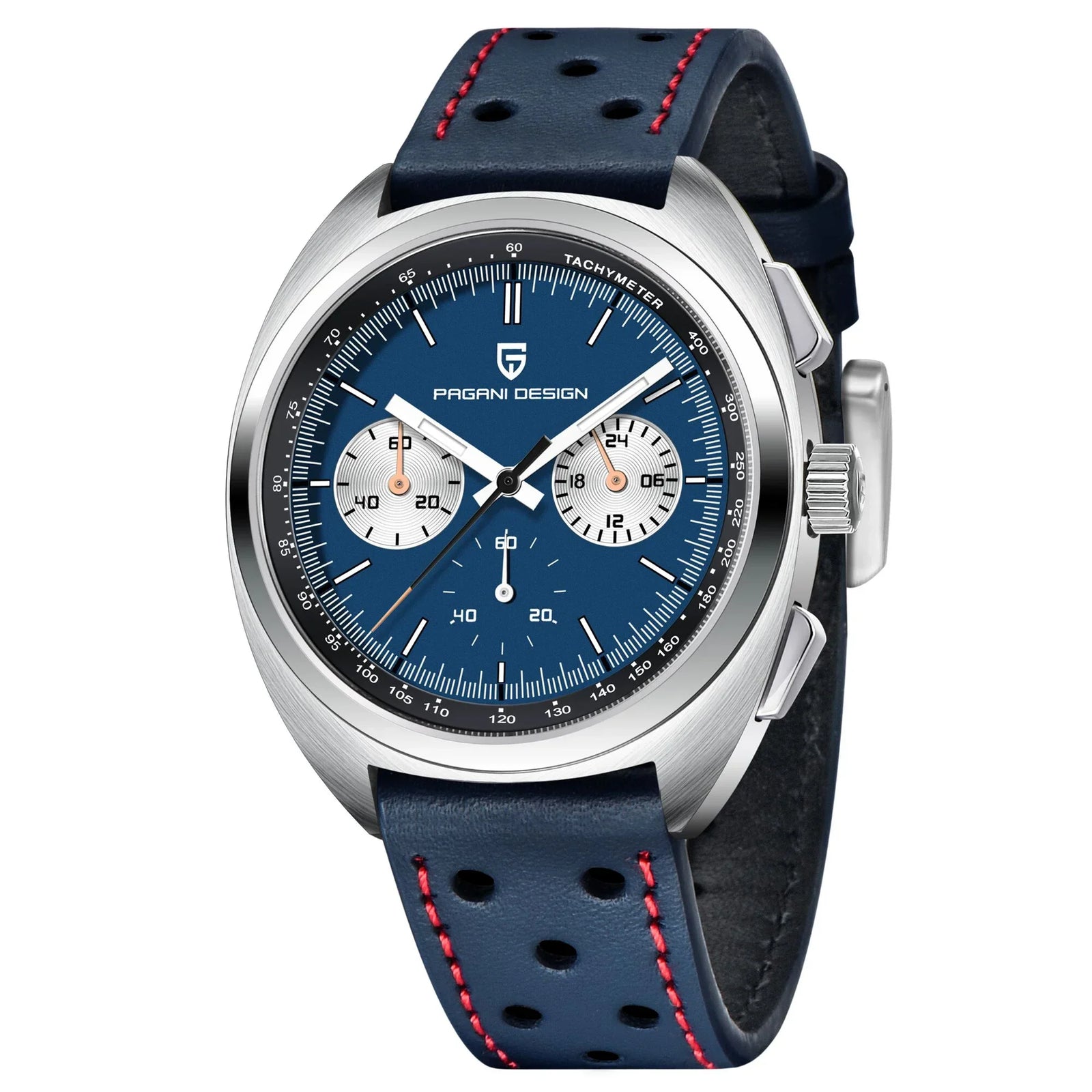 PAGANI DESIGN 2024 New Panda Dial Men Watches Luxury Quartz Watch For Men Japan VK63 Sport Chronograph Sapphire glass Wristwatch - Evallys.com