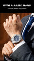 PENGAGAR Square Luxury Men Wristwatch Waterproof Luminous Date Stainless Steel Male Clock Business Sports Quartz Watches For Men - Evallys.com