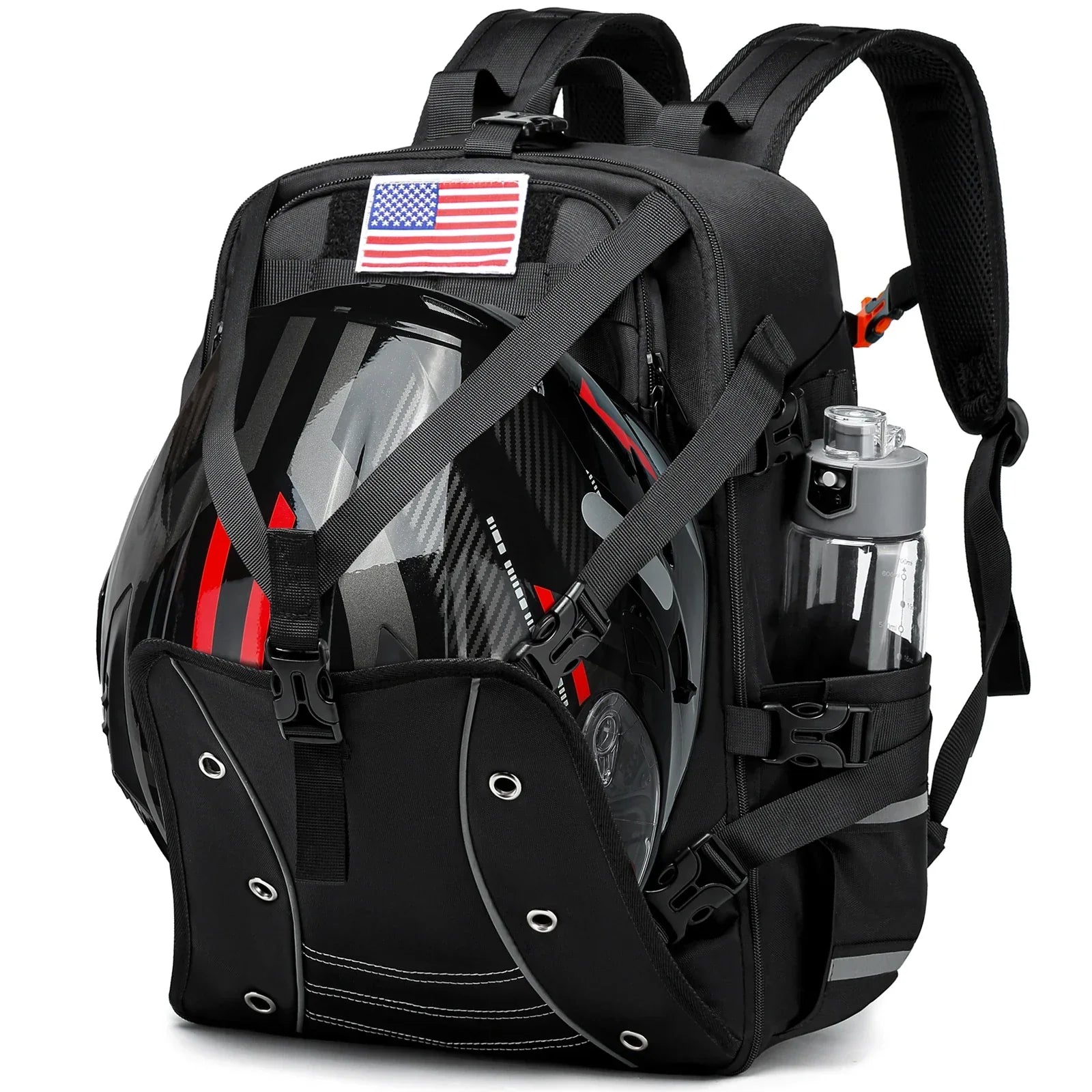 Motorcycle Helmet Backpack – Waterproof Travel & Commuter Bag - Evallys.com