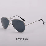 Top Quality Real Glass Lenses Men Women Sunglasses Brand Fashion Pilot Metal Frame Classic Style Outdoor UV400 Sun Glasses - Evallys.com