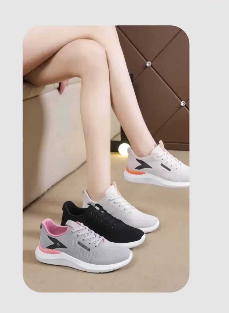 Women’s Soft Sole Sneakers – Breathable Anti-Slip Casual Running Shoes - Evallys.com