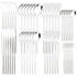 48pcs Black Gold Cutlery Set Knife Fork Coffee Spoon Dinnerware Stainless Steel Tableware Flatware Western Kitchen Silverware