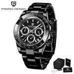 40mm New V2 PAGANI DESIGN Men's Quartz Watches Sapphire Retro Chronograph Stainless Steel Waterproof Watch Men Relogio Masculino - Evallys.com