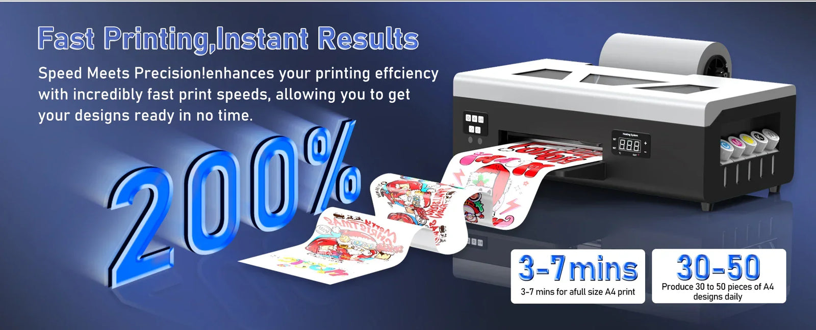 Colorsun DTF Printer Impressora A4/A3 Direct to Film T-Shirt Printing Machine Digital Inkjet DTF Printers For T-Shirt Hoodies - Evallys.com