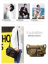 Men’s Canvas Messenger Bag – Multi-Pocket Travel Shoulder Satchel - Evallys.com