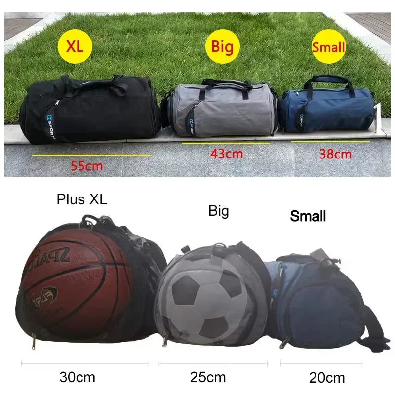 Men’s Travel Duffel Bag – Gym, Fitness, Wet/Dry, Shoe Compartment - Evallys.com