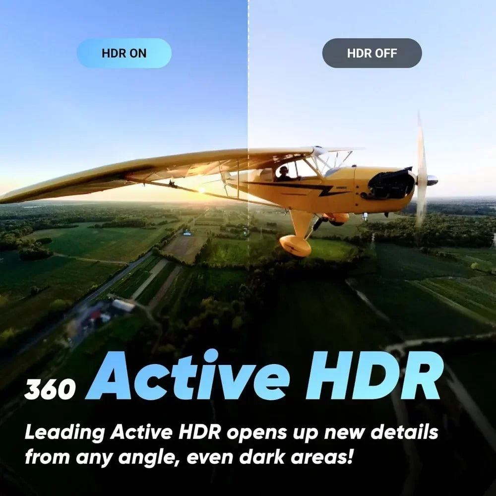 Authenticity guarantee.Action Camera with 5.7K 360 Active HDR Video, 4K Single-Lens Camera, Waterproof, FlowState Stabilization. - Evallys.com
