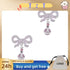 Star Boutique Jewelry Store Hot Selling S925 Silver Bow 3D Saturn Earrings Sweet Women's Jewelry - Evallys.com
