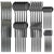 48pcs Black Gold Cutlery Set Knife Fork Coffee Spoon Dinnerware Stainless Steel Tableware Flatware Western Kitchen Silverware