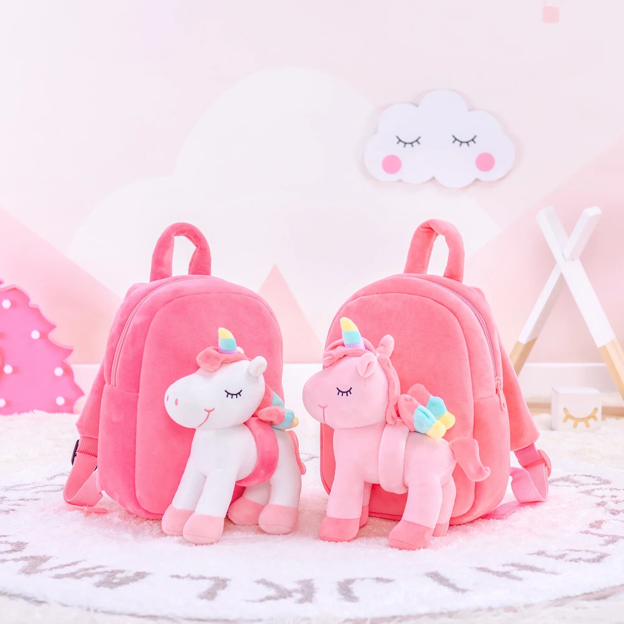 Plush Unicorn Backpack for Kids – Cute Stuffed Animal Bag - Evallys.com