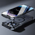 Frameless Aluminum Alloy Kickstand Metal Phone Case for iPhone 13 14 15 16 Pro Max Magsafe Magnetic Ring Stand Shockproof Shell - Evallys.com