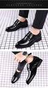 Mens Leather Dress Shoes Men's Formal Social Male Shoe Casual Business Pointed Toe Luxury Party Designer Shoes for Men - Evallys.com