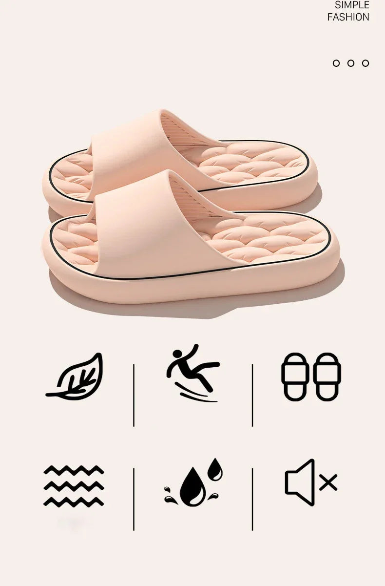Super Light EVA Slides – Soft Indoor Bathroom Slippers for Men - Evallys.com